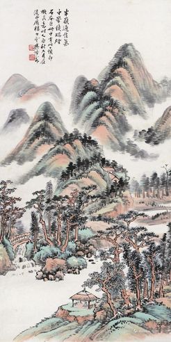 樊浩霖 观溪图