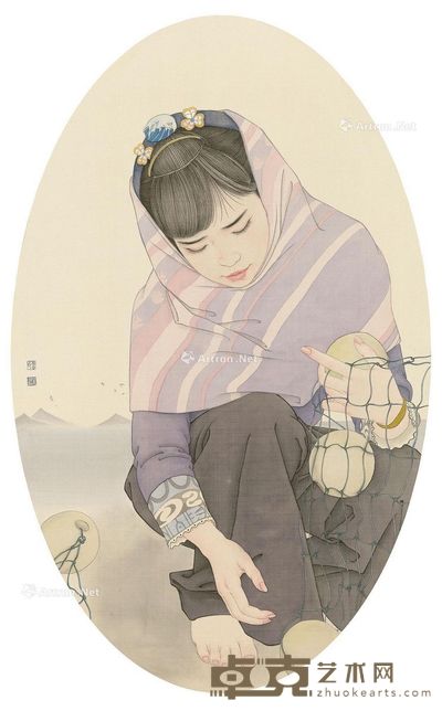 郭泉 安念 77×46cm