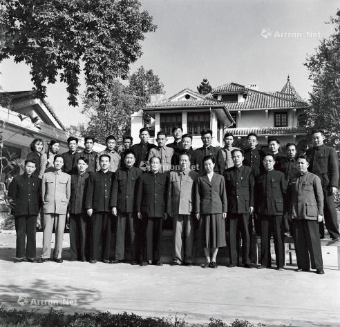 侯波 1960年 毛泽东夫妇在广州合影