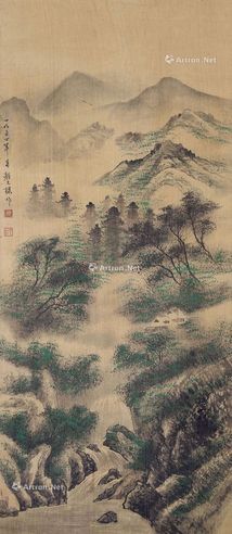 颜文梁 山水