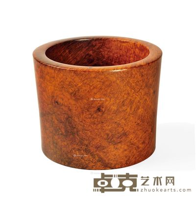樱木整挖大笔筒 高18cm;直径23cm