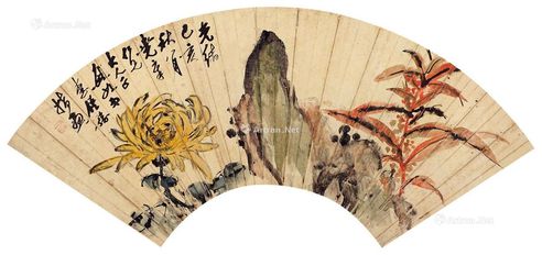 李钟豫 菊石图