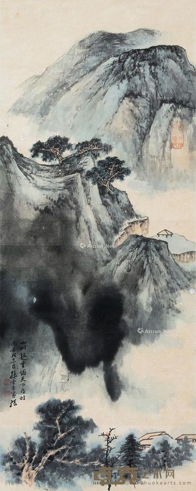 孙云生 山水 98×37cm