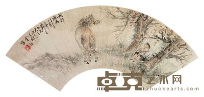 金寿石 秋郊放马 --