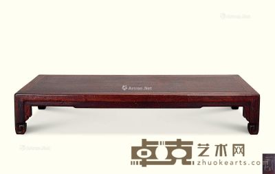 清代（1644～1911） 紫檀脚踏 长103cm；宽42.5cm；高17.5cm