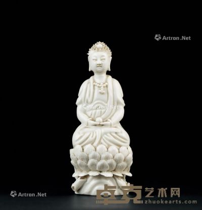 清代（1644～1911） 德化窑释迦牟尼佛座像 高13.2cm