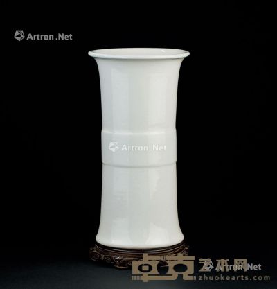 清代（1644～1911） 德化窑白瓷花觚 高30cm