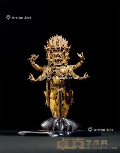 十八世纪 铜鎏金金刚橛 高18cm?