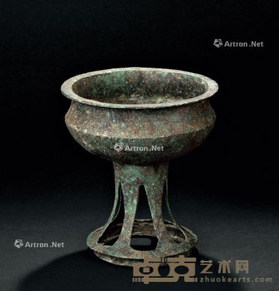 西周（约B.C.1100-771） 青铜豆 直径13.7cm；高15.4cm
