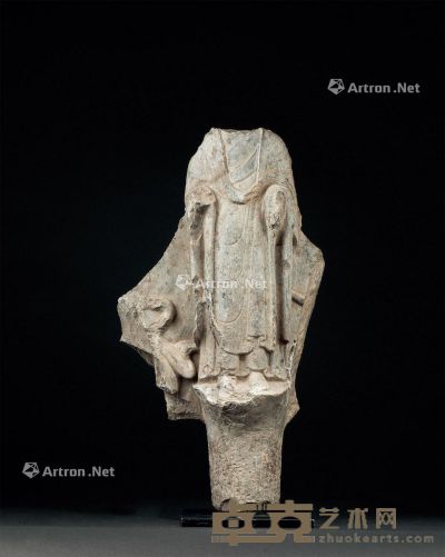北齐（550-577） 石佛身像 高37cm