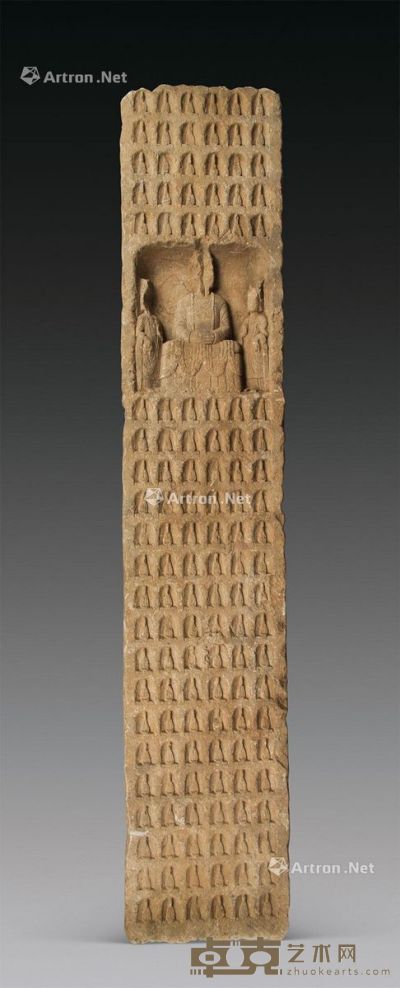 北魏（386-534） 佛石碑 长34.5cm；宽21cm；高180cm