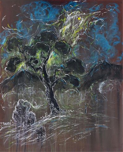 郑在东 墨画