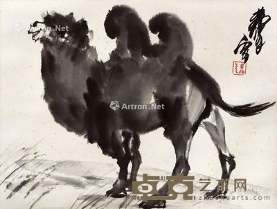 黄胄 骆驼 34×45cm