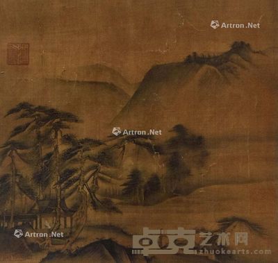 佚名 山水 23×25cm