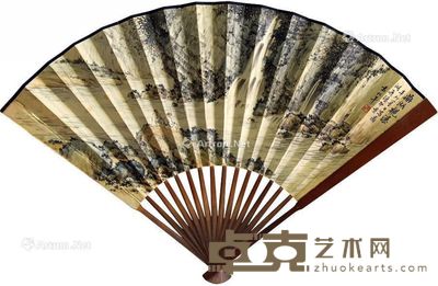 袁松年 山水 18×47cm