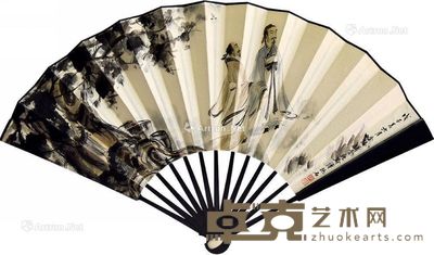 傅抱石 高仕图 19×57cm