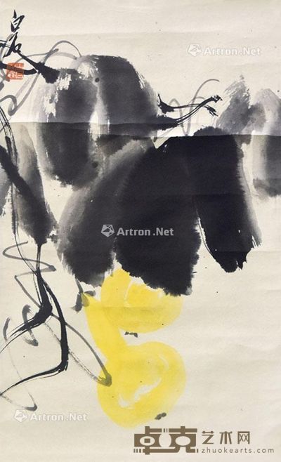齐白石 葫芦 57×34cm