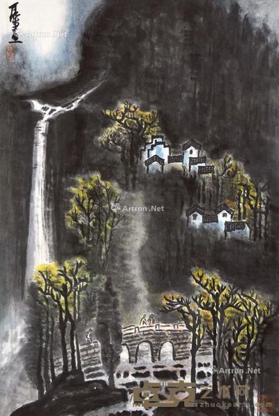 李可染 山水 67×44cm