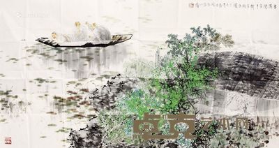 王明明 书满闲窗下 134×68cm