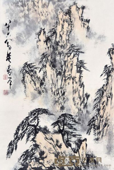 董寿平 山水 67×45cm