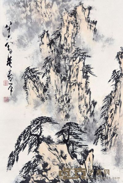 董寿平 山水 67×45cm