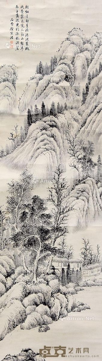 徐宗浩 山水 160×46cm