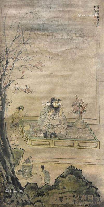 罗聘 人物 135×69cm