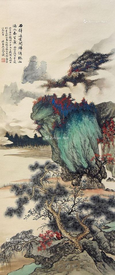 吴湖帆 山水 96×41cm