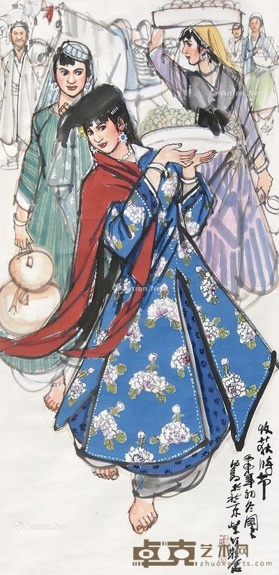 史国良 收获时节 138×68cm