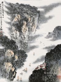 宋文治 轻舟已过万重山