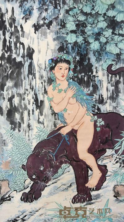 徐悲鸿 山鬼图 176×98cm