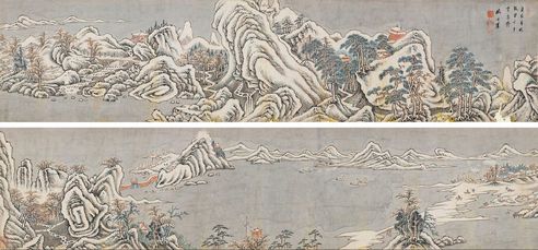 盛茂烨 雪山汀楼图