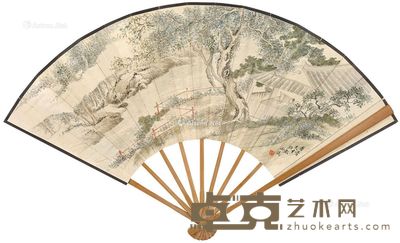 吴西侨 丁康保 灯下读书 张廷济诗 18×51.5cm