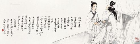 杨善深 张敞画眉