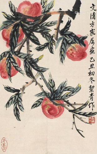 胡絜青 寿桃