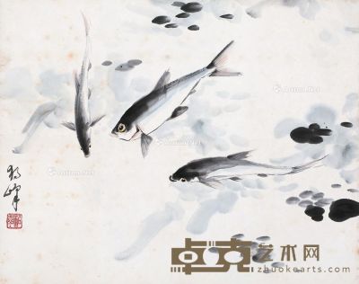 黄独峰 鱼 46×57cm