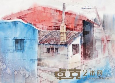 肖畅恒 水彩 54×79cm
