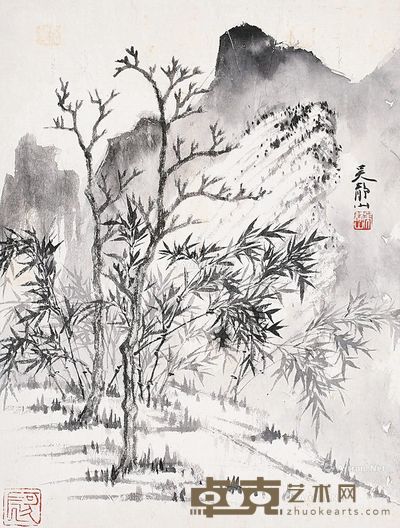 吴静山 竹子 44×33cm