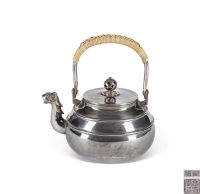 19世纪 金寿堂·凤首·银壶