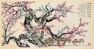 高野侯 画到梅花不让人 132×65cm