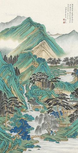 陈竹隐 山水