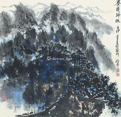 秦岭雲 山水