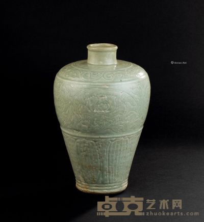 宋代（960-1279） 影青刻花梅瓶 高28.1cm