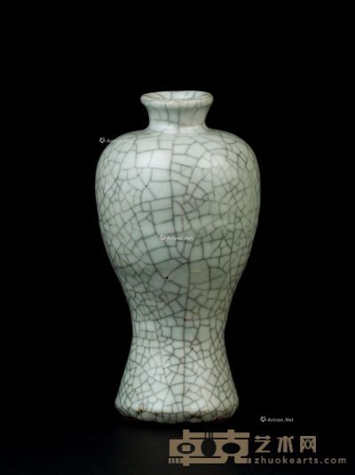 宋代（960-1279） 哥釉小梅瓶 高14.3cm