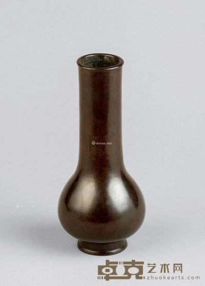 宋代（960-1279） 铜素花插 高17.7cm