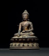 明代（1368-1644） 铜佛座像