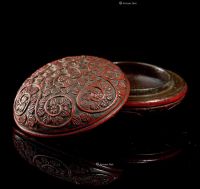 明代（1368-1644） 剔红小香盒