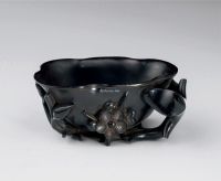 清代（1644-1911） 梅花纹紫檀杯