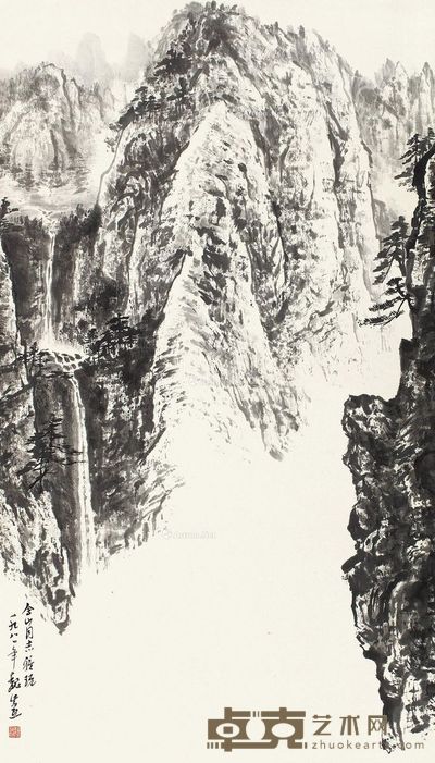 魏紫熙 黄山 100×57cm
