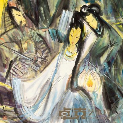 林风眠 宝莲灯系列 69×68cm